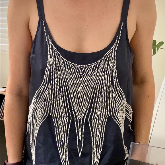 Sass & Bide navy silk dress - Picture 2 of 4